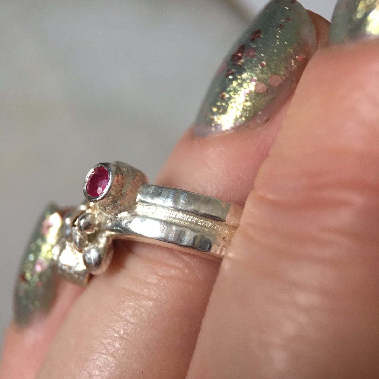 Ruby Double Ring