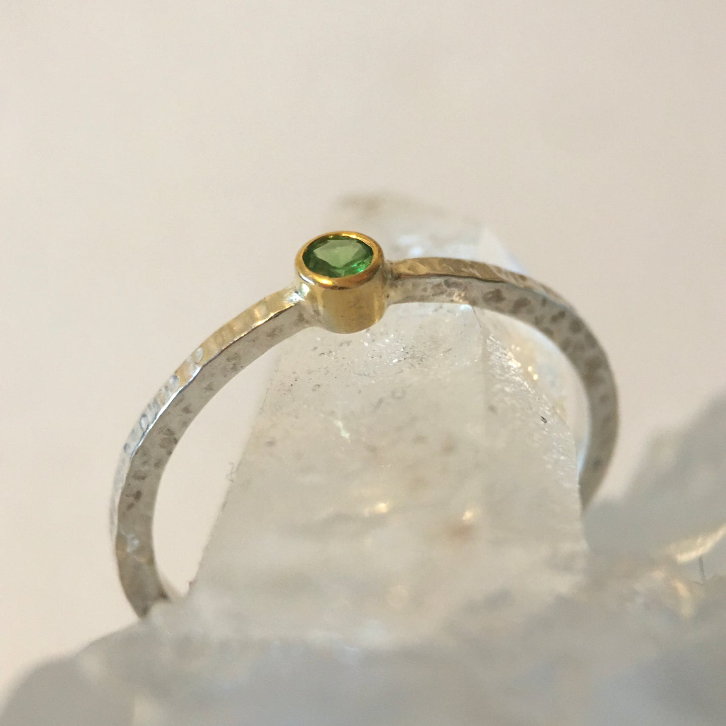Simple Tsavorite Ring