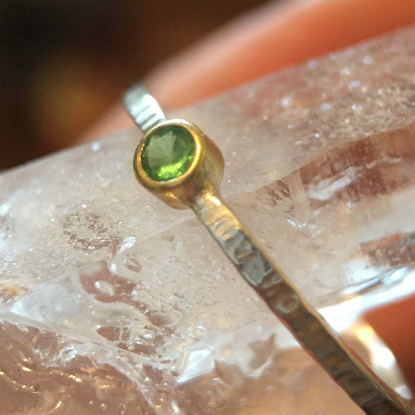Simple Tsavorite Ring