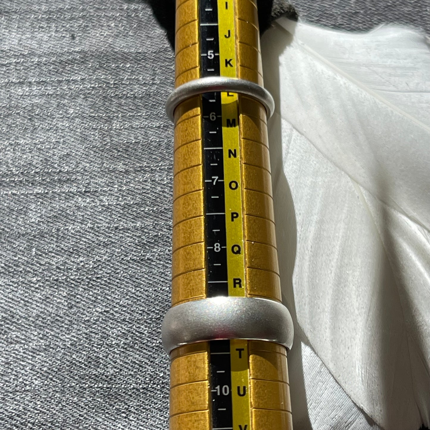 Wide Frosted Satin Band Medium Weight