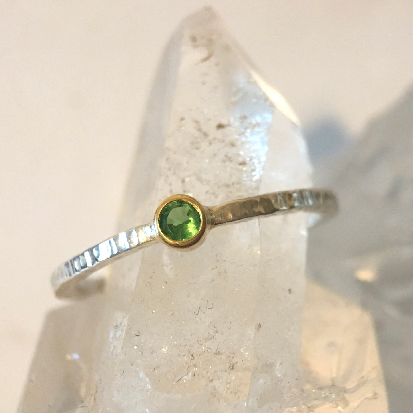 Simple Tsavorite Ring