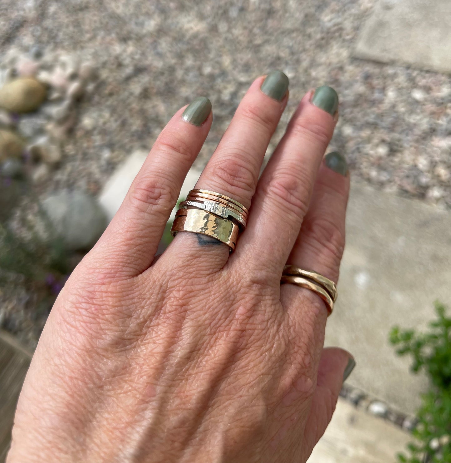Wave Ring 9ct Recycled Yellow Gold