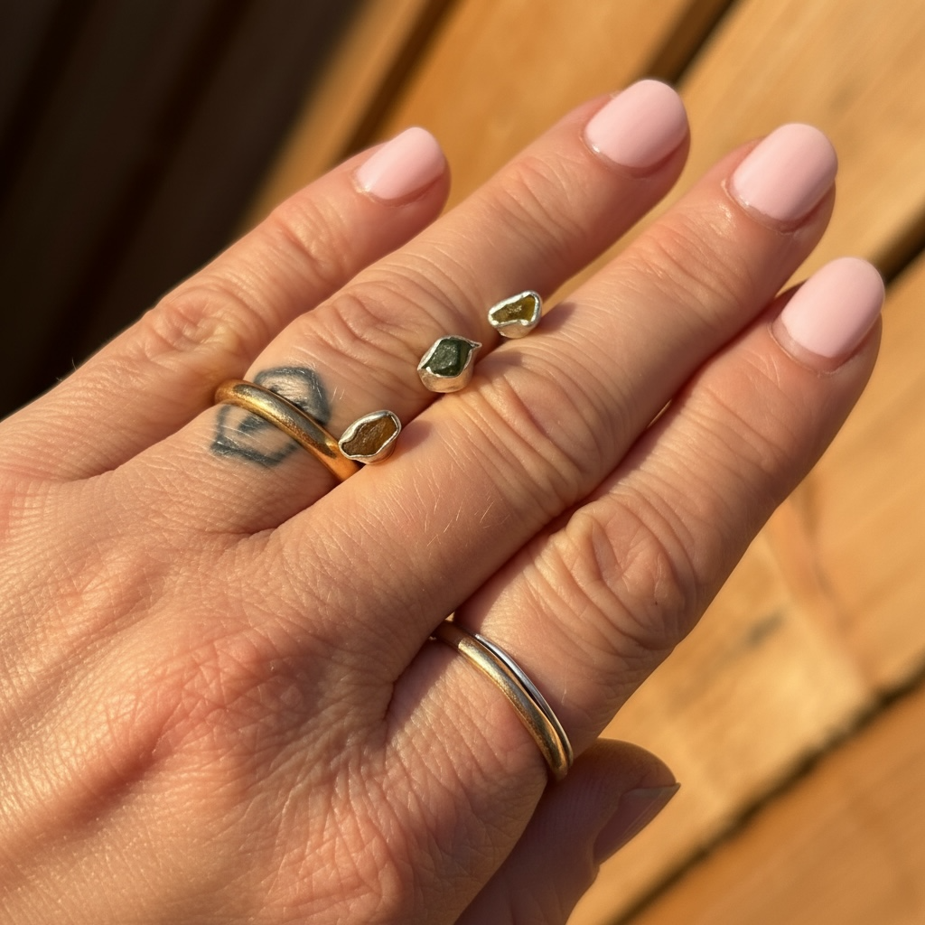 Small Seaham Sea Glass Studs