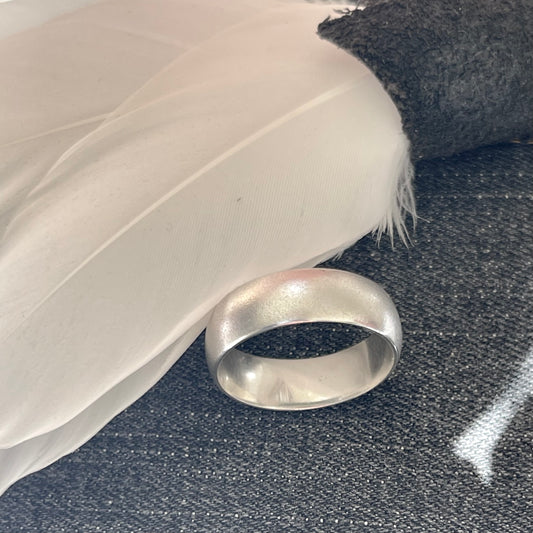 Wide Frosted Satin Band Medium Weight