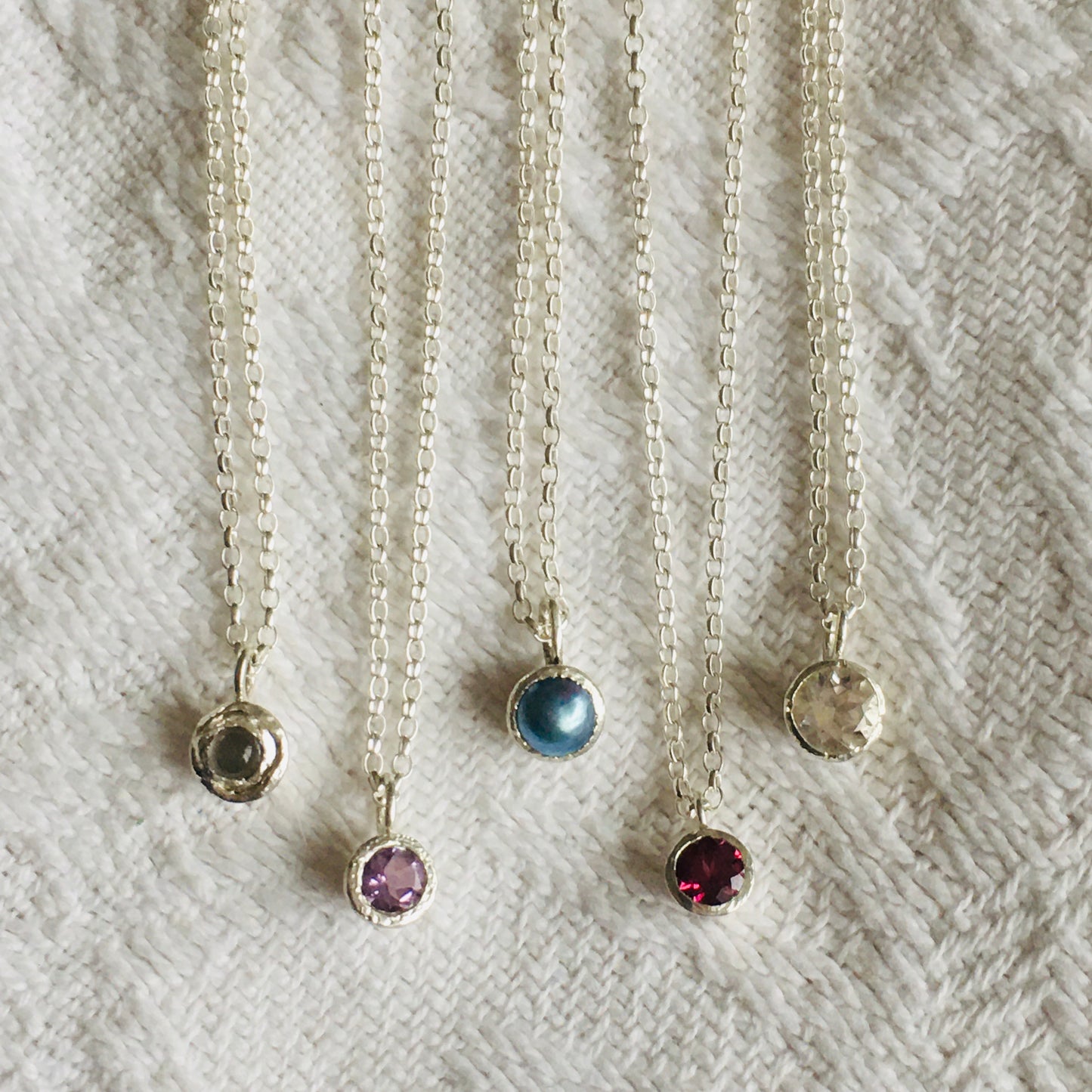 Rhodolite Garnet Solitaire