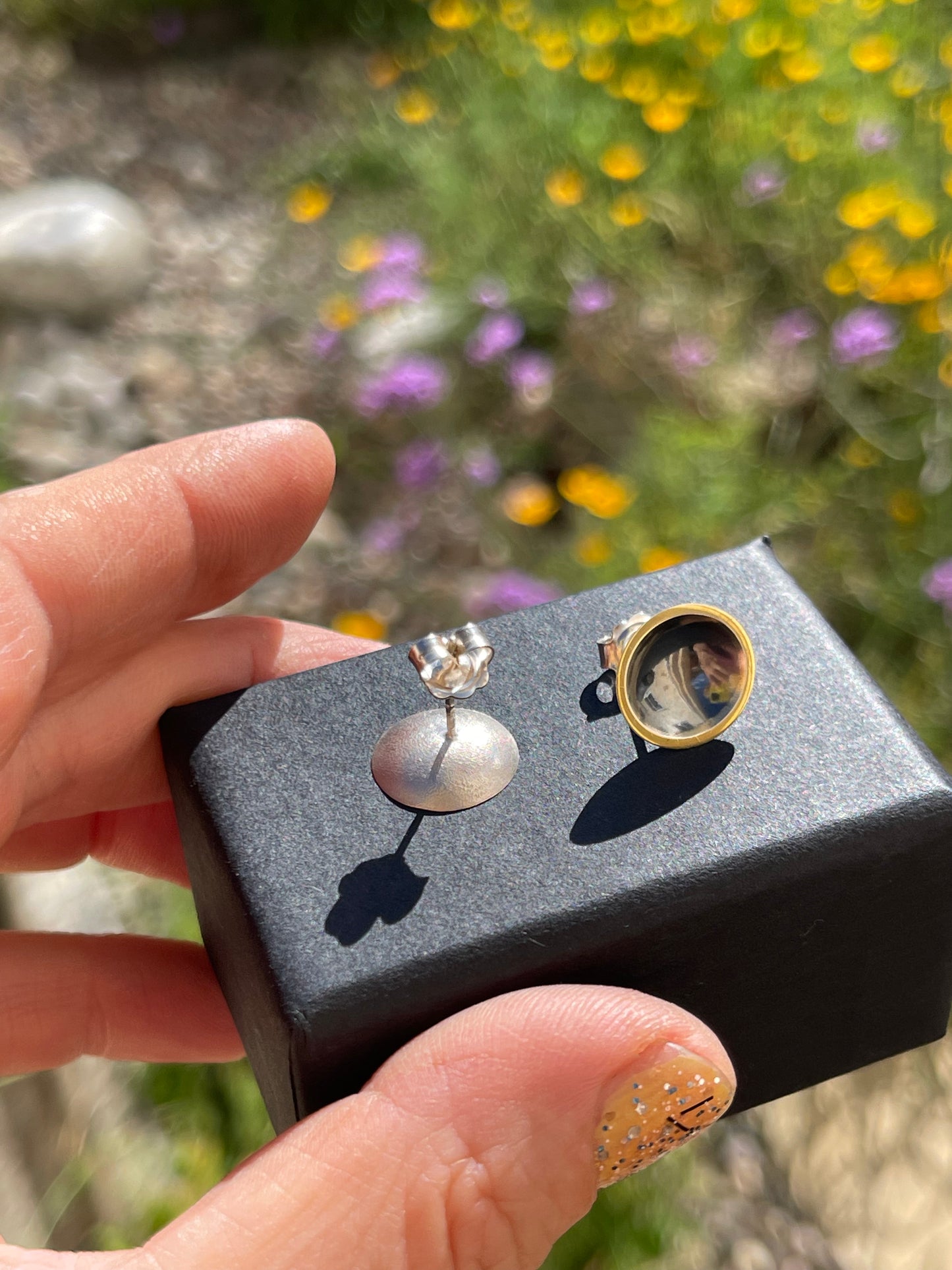 Golden Halo Studs