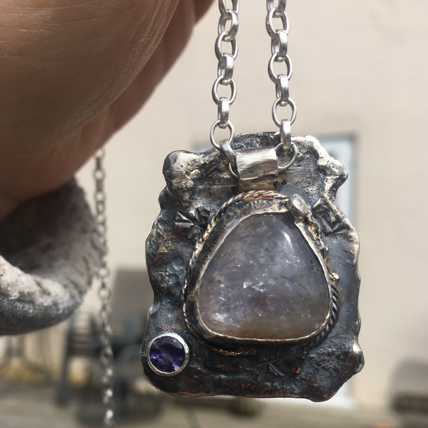 Gateway Pendant I - Double Iolite