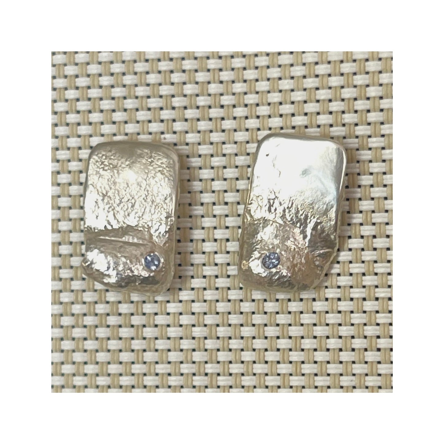 Molten Tanzanite Studs