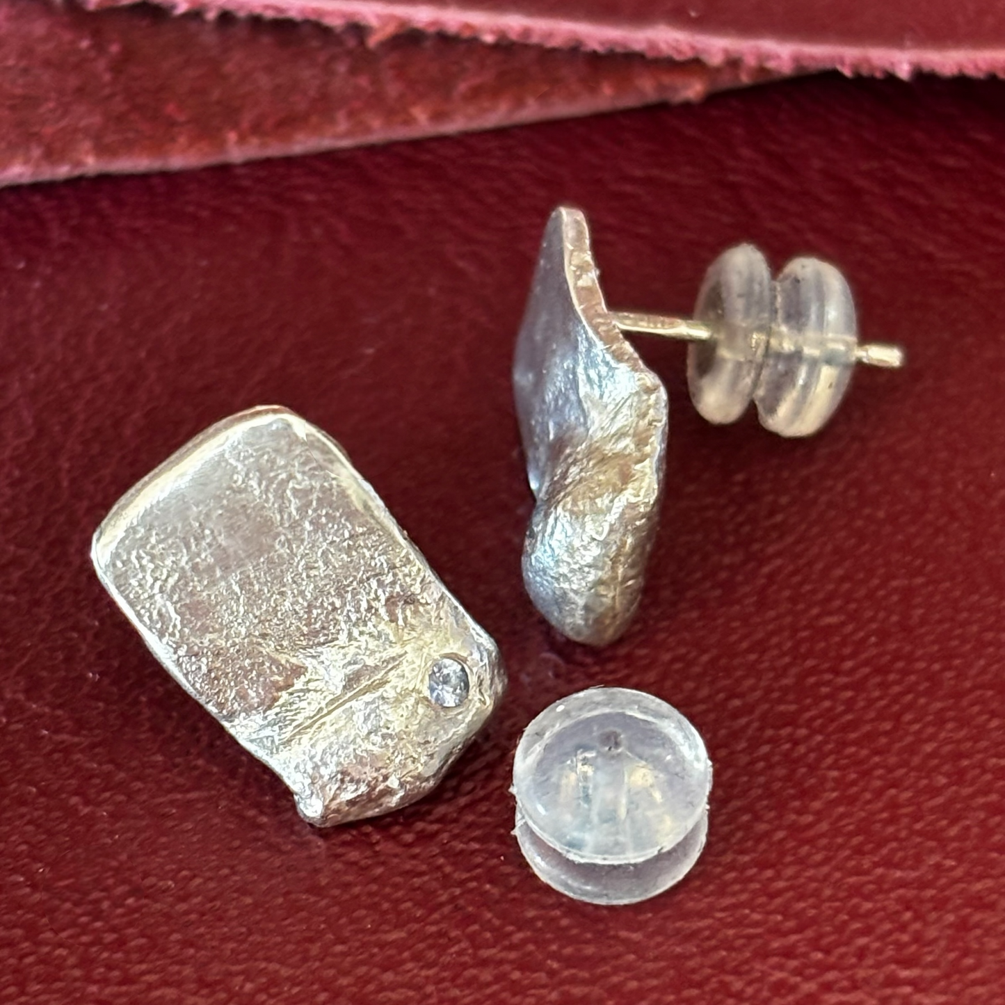Molten Tanzanite Studs