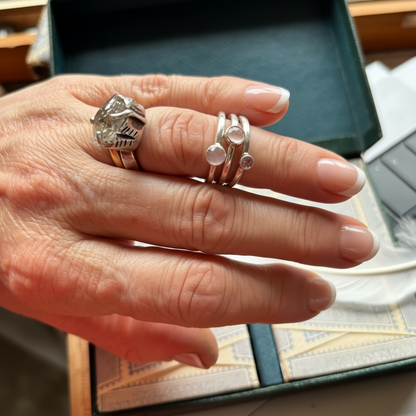 Rosecut Moonstone Solitaire
