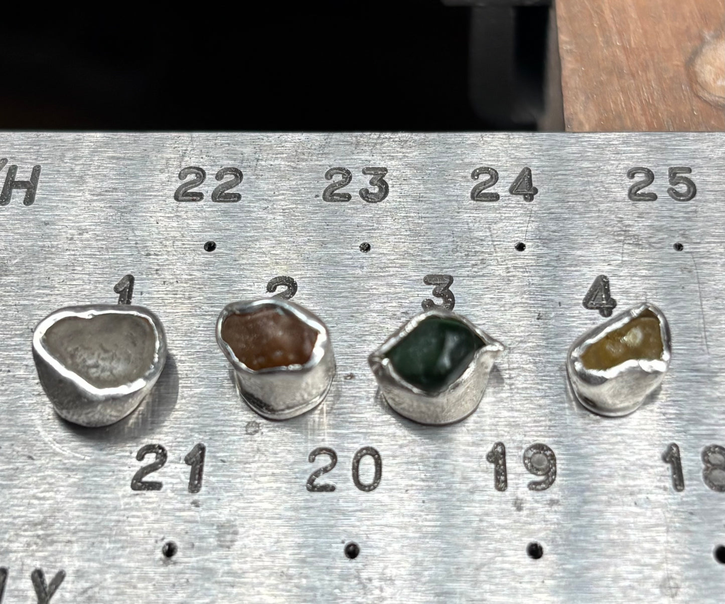Small Seaham Sea Glass Studs