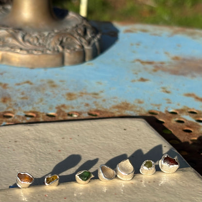 Small Seaham Sea Glass Studs