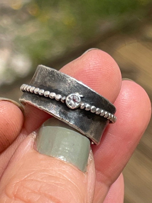 Galactica Ring - Rock Crystal